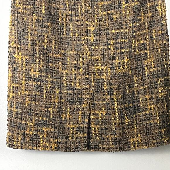 Amanda + Chelsea Brown Tweed Skirt Size 0 - Picture 4 of 10